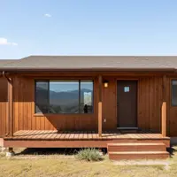 Bare porch before fall makeover